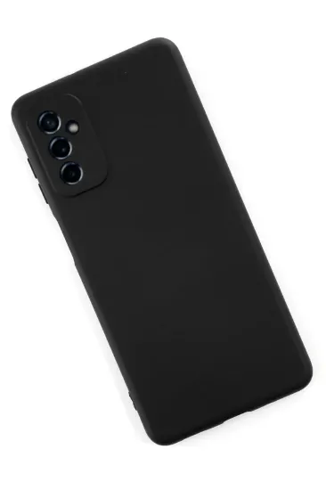 Newface Samsung Galaxy M52 5G Kılıf Nano içi Kadife Silikon - Siyah resmi