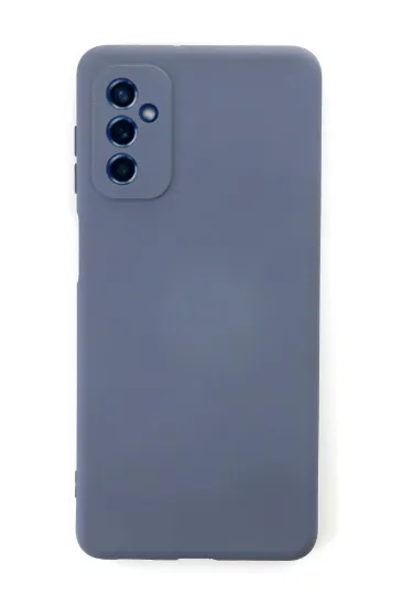 Newface Samsung Galaxy M52 5G Kılıf Nano içi Kadife Silikon - Gri resmi