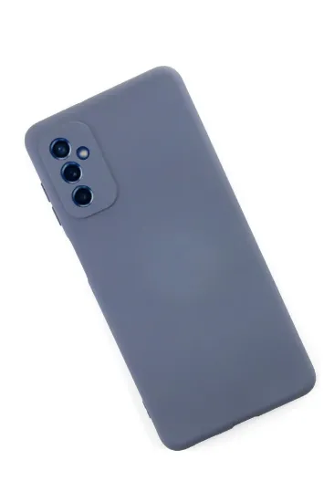 Newface Samsung Galaxy M52 5G Kılıf Nano içi Kadife Silikon - Gri resmi