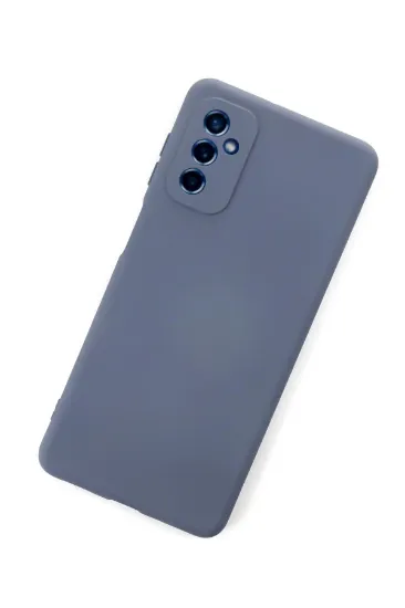 Newface Samsung Galaxy M52 5G Kılıf Nano içi Kadife Silikon - Gri resmi