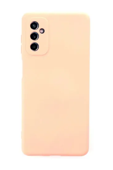 Newface Samsung Galaxy M52 5G Kılıf Nano içi Kadife Silikon - Pudra resmi