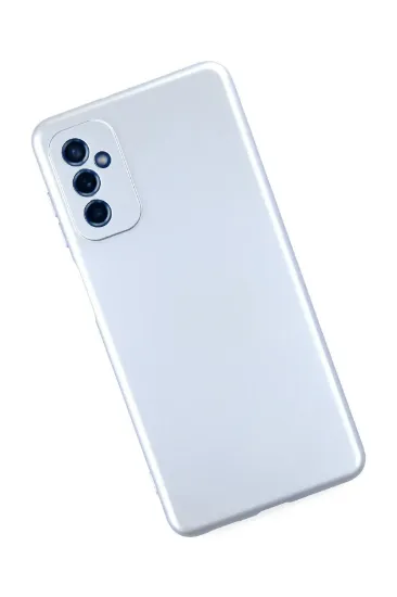 Newface Samsung Galaxy M52 5G Kılıf Nano içi Kadife Silikon - Sky Blue resmi