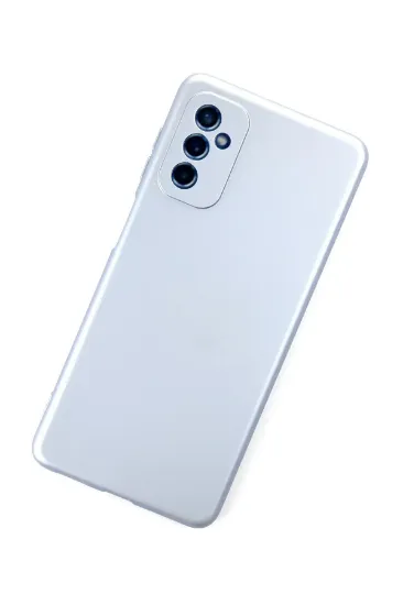 Newface Samsung Galaxy M52 5G Kılıf Nano içi Kadife Silikon - Sky Blue resmi