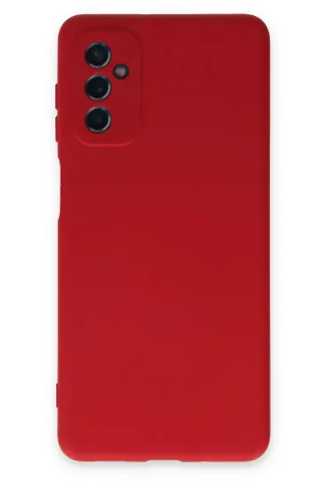Newface Samsung Galaxy M52 5G Kılıf Nano içi Kadife Silikon - Kırmızı resmi