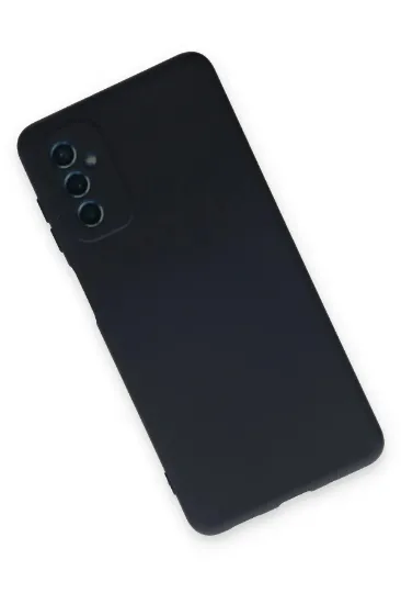 Newface Samsung Galaxy M52 5G Kılıf Nano içi Kadife Silikon - Lacivert resmi