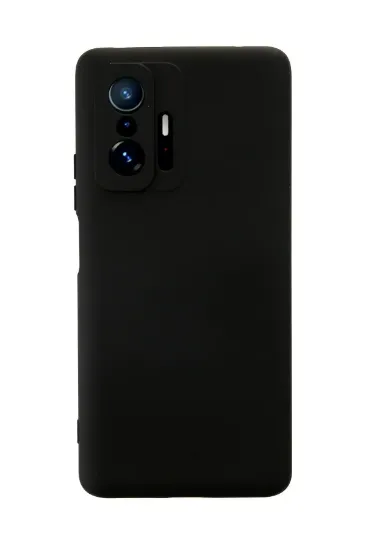 Newface Xiaomi Mi 11T Pro Kılıf Nano içi Kadife Silikon - Siyah resmi