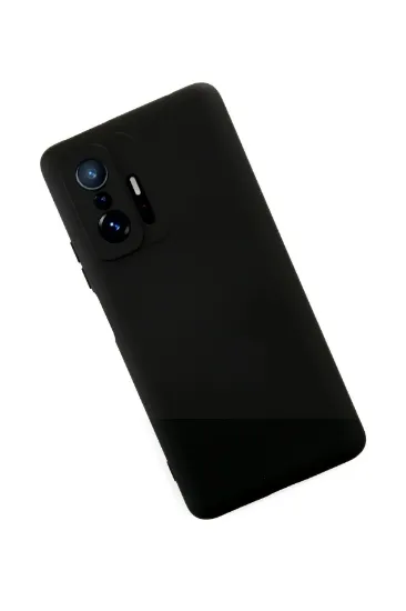 Newface Xiaomi Mi 11T Pro Kılıf Nano içi Kadife Silikon - Siyah resmi