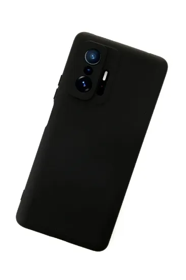 Newface Xiaomi Mi 11T Pro Kılıf Nano içi Kadife Silikon - Siyah resmi