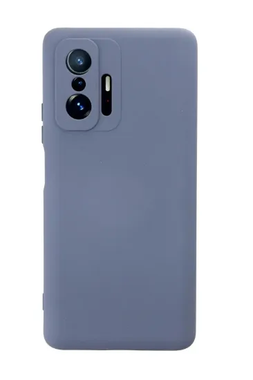 Newface Xiaomi Mi 11T Pro Kılıf Nano içi Kadife Silikon - Gri resmi