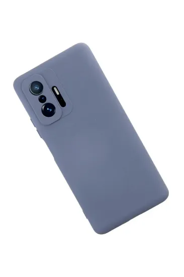 Newface Xiaomi Mi 11T Pro Kılıf Nano içi Kadife Silikon - Gri resmi
