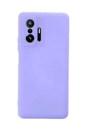 Newface Xiaomi Mi 11T Pro Kılıf Nano içi Kadife Silikon - Lila resmi