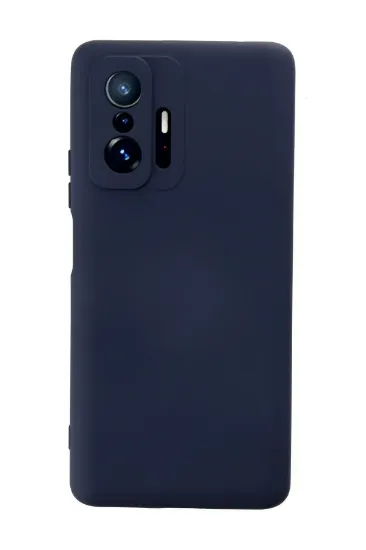 Newface Xiaomi Mi 11T Pro Kılıf Nano içi Kadife Silikon - Lacivert resmi