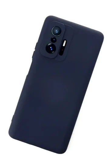 Newface Xiaomi Mi 11T Pro Kılıf Nano içi Kadife Silikon - Lacivert resmi