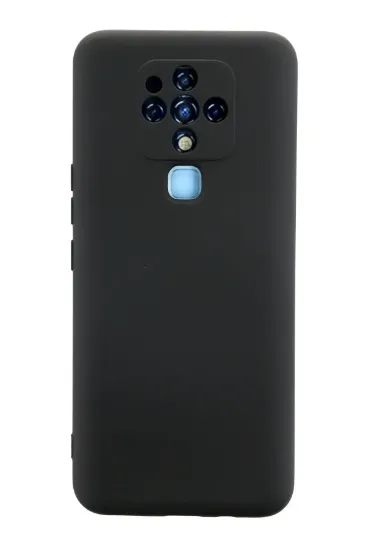 Newface Tecno Camon 16 Kılıf Nano içi Kadife Silikon - Siyah resmi