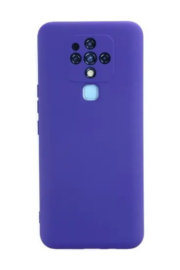 Newface Tecno Camon 16 Kılıf Nano içi Kadife Silikon - Mor resmi