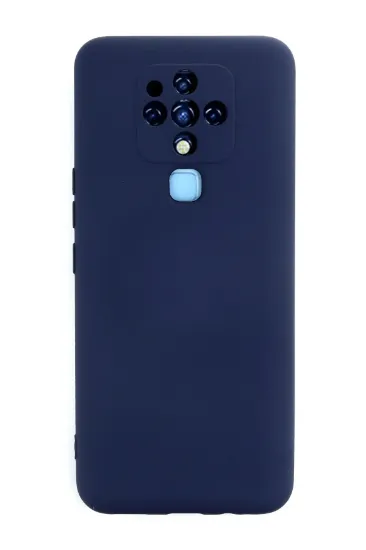Newface Tecno Camon 16 Kılıf Nano içi Kadife Silikon - Lacivert resmi