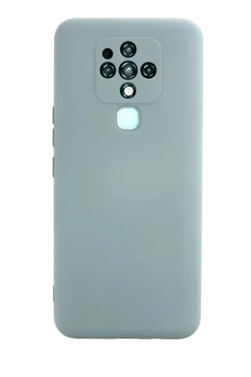 Newface Tecno Camon 16 Kılıf Nano içi Kadife Silikon - Buz Mavisi resmi