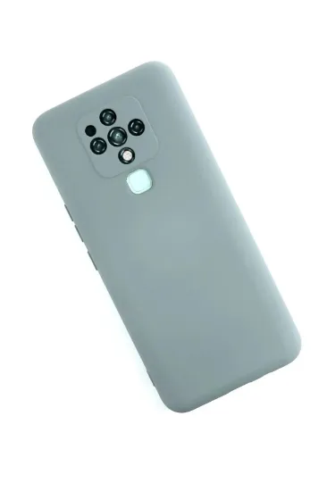 Newface Tecno Camon 16 Kılıf Nano içi Kadife Silikon - Buz Mavisi resmi