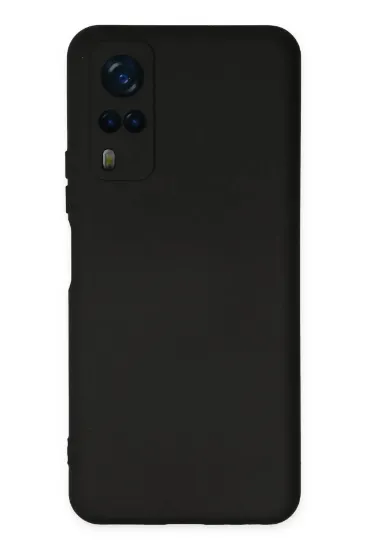 Newface Vivo Y53S Kılıf Nano içi Kadife Silikon - Siyah resmi
