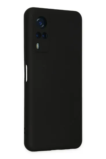 Newface Vivo Y53S Kılıf Nano içi Kadife Silikon - Siyah resmi