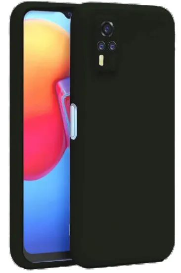 Newface Vivo Y53S Kılıf Nano içi Kadife Silikon - Siyah resmi