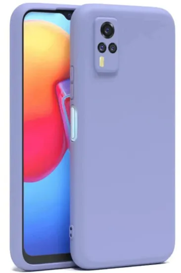 Newface Vivo Y53S Kılıf Nano içi Kadife Silikon - Lila resmi