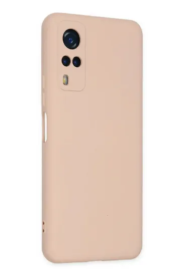 Newface Vivo Y53S Kılıf Nano içi Kadife Silikon - Pudra resmi