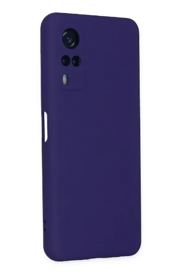 Newface Vivo Y53S Kılıf Nano içi Kadife Silikon - Mor resmi