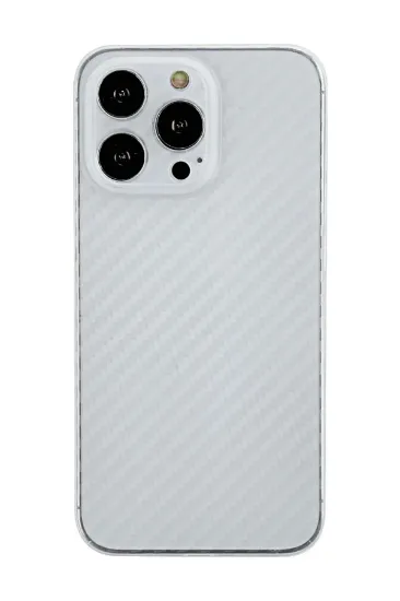 Newface iPhone 13 Pro Kılıf Karbon PP Silikon - Şeffaf resmi
