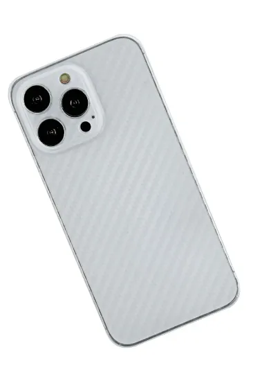 Newface iPhone 13 Pro Kılıf Karbon PP Silikon - Şeffaf resmi