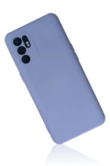 Newface Oppo Reno 6 Kılıf Nano içi Kadife Silikon - Lila resmi