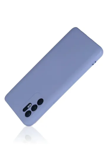 Newface Oppo Reno 6 Kılıf Nano içi Kadife Silikon - Lila resmi
