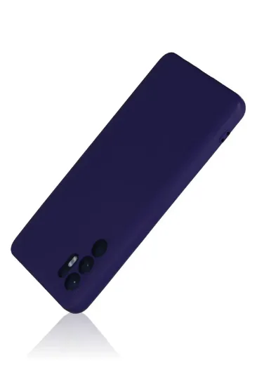 Newface Oppo Reno 6 Kılıf Nano içi Kadife Silikon - Mor resmi