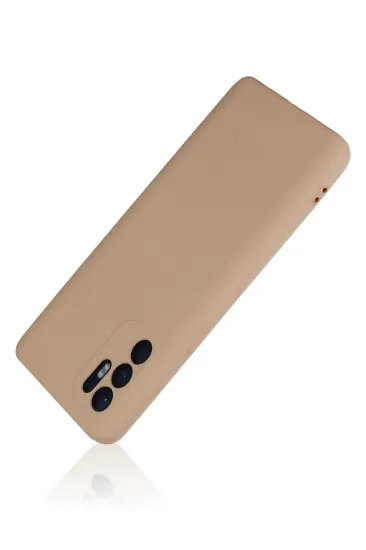 Newface Oppo Reno 6 Kılıf Nano içi Kadife Silikon - Pudra resmi