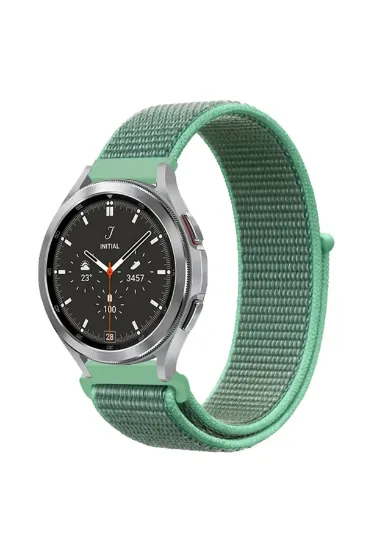 Newface Watch 22mm Hasırlı Cırtcırtlı Kordon - Turkuaz1 resmi