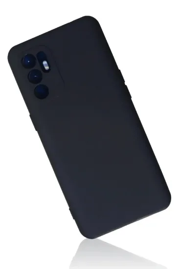 Newface Oppo Reno 6 Kılıf Nano içi Kadife Silikon - Lacivert resmi