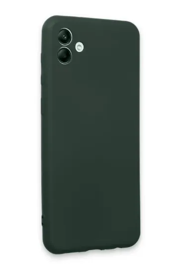 Newface Samsung Galaxy A04E Kılıf First Silikon - Koyu Yeşil resmi