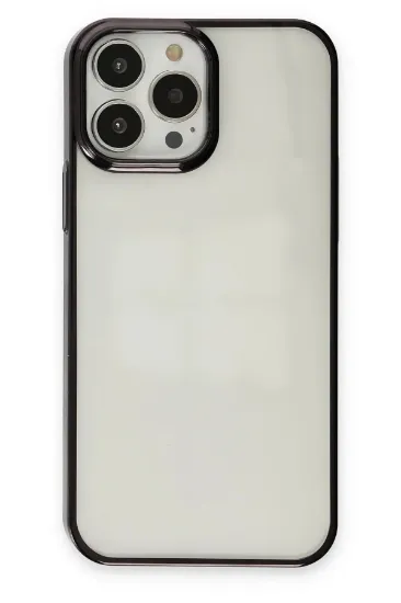 Newface iPhone 13 Pro Max Kılıf Element Silikon - Siyah resmi