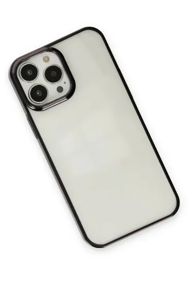 Newface iPhone 13 Pro Max Kılıf Element Silikon - Siyah resmi