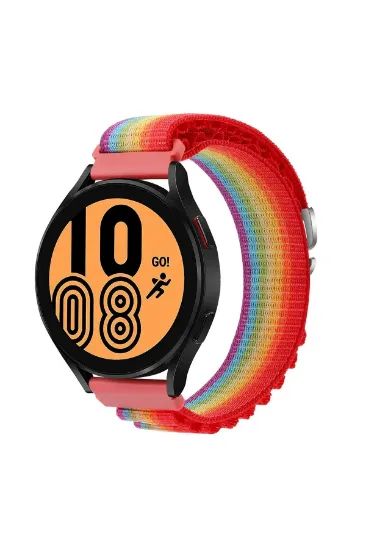 Newface Watch 20mm KR410 Kumaş Kordon - Gökkuşağı 1 resmi
