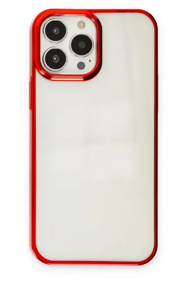 Newface iPhone 13 Pro Max Kılıf Element Silikon - Kırmızı resmi