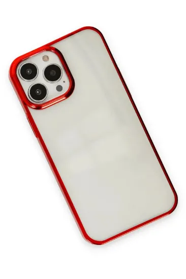 Newface iPhone 13 Pro Max Kılıf Element Silikon - Kırmızı resmi