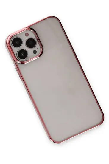 Newface iPhone 13 Pro Max Kılıf Element Silikon - Pembe resmi