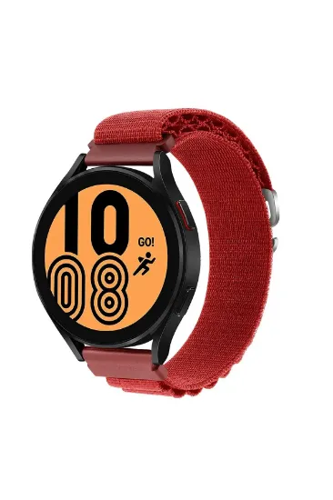 Newface Watch 22mm KR410 Kumaş Kordon - Kırmızı resmi