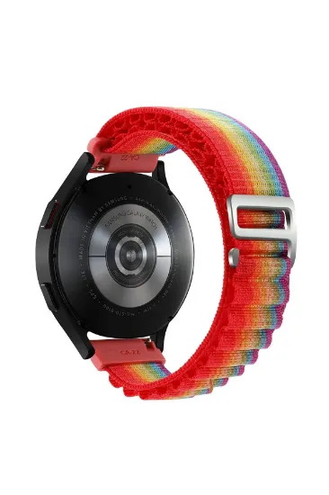 Newface Watch 22mm KR410 Kumaş Kordon - Gökkuşağı 1 resmi
