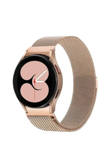 Newface Samsung Galaxy Watch 4 Metal Mıknatıslı Kordon - Gold resmi