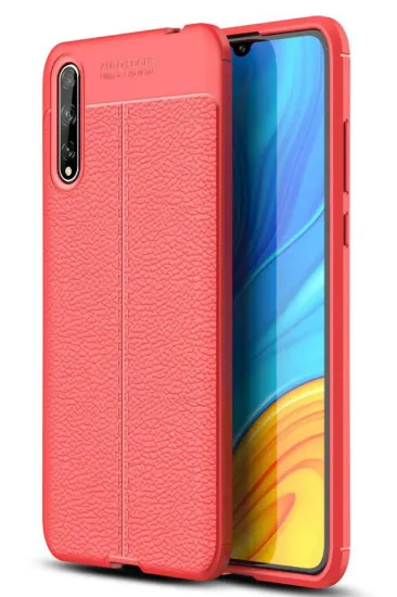 Newface Huawei P Smart S Kılıf Auto Focus Kapak - Kırmızı resmi