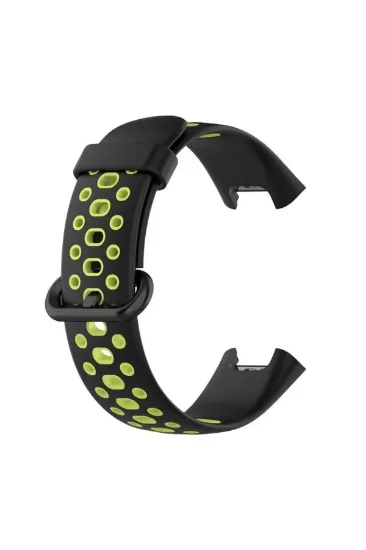 Newface Xiaomi Redmi Watch 2 Spor Delikli Kordon - Siyah-Yeşil resmi