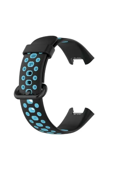 Newface Xiaomi Redmi Watch 2 Spor Delikli Kordon - Siyah-Mavi resmi
