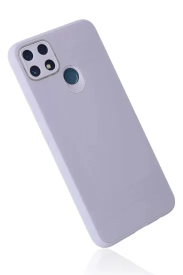 Newface Realme C25 Kılıf Glass Kapak - Lila resmi